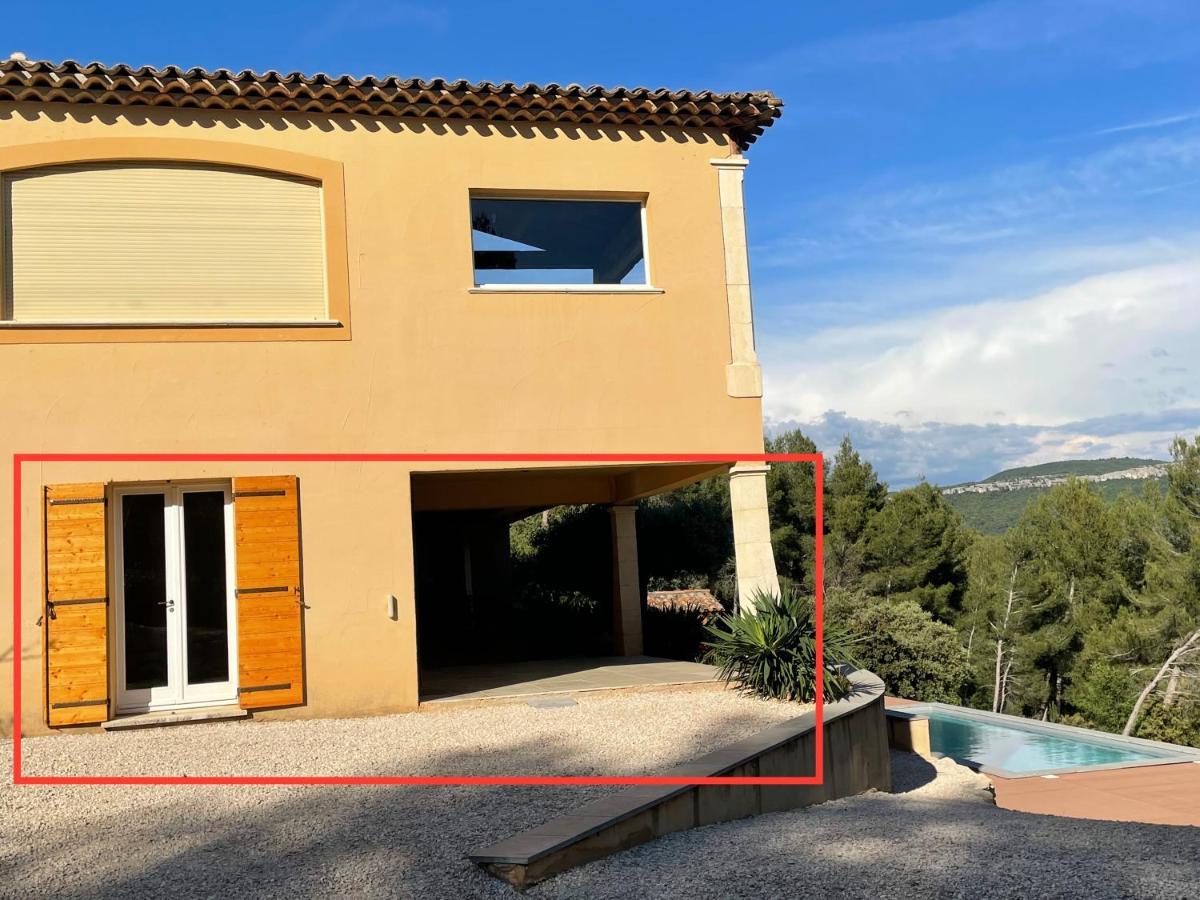 Villa Lumineuse Avec Piscine Clim 1Ere Etage Vue Panoramique Sur Les Montagnes Sur Le Site De La Sainte-Victoire Le Tholonet Zewnętrze zdjęcie